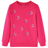 VidaXL Kinderpullover 128 leuchtendes Rosa