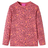 VidaXL Kinderpyjama mit langen Ärmeln 92 Altrosa