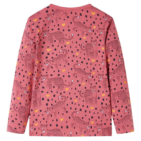 VidaXL Kinderpyjama mit langen Ärmeln 104 Altrosa