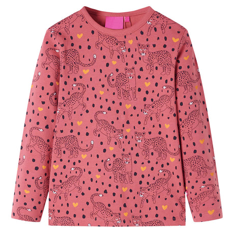 VidaXL Kinderpyjama mit langen Ärmeln 116 Altrosa