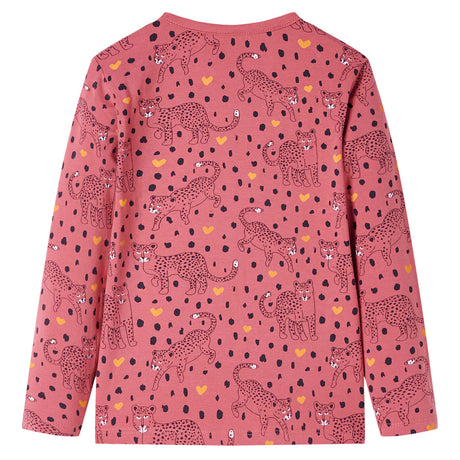 VidaXL Kinderpyjama mit langen Ärmeln 116 Altrosa