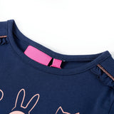 VidaXL Kindershirt mit langen Ärmeln 92 Marineblau