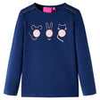 VidaXL Kindershirt mit langen Ärmeln 116 Marineblau