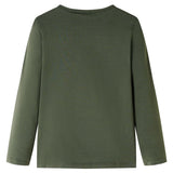 VidaXL Kindershirt mit langen Ärmeln 104 Khaki