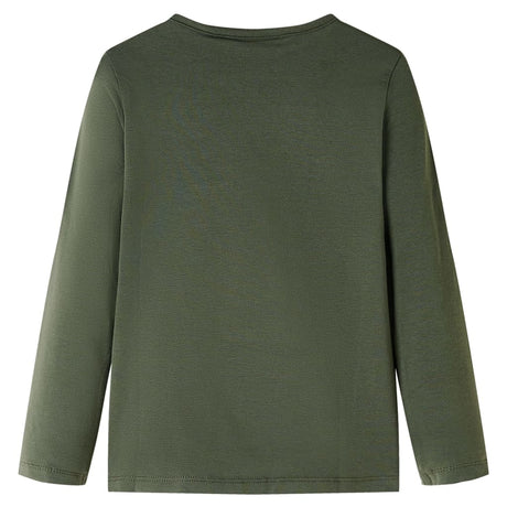 VidaXL Kindershirt mit langen Ärmeln 104 Khaki