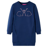 VidaXL Kinderkleid 104 Marineblau