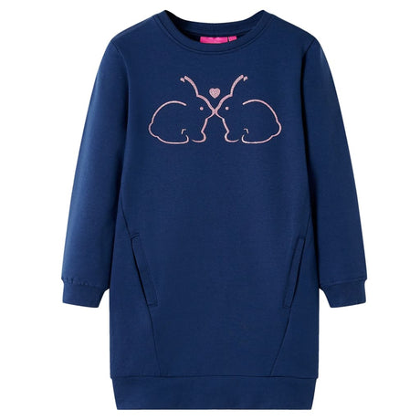 VidaXL Kinderkleid 104 Marineblau