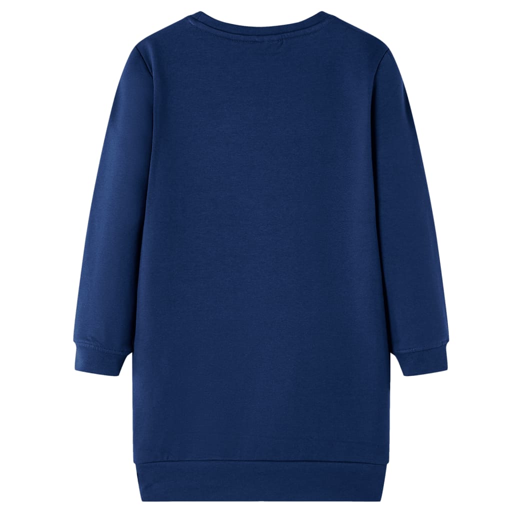VidaXL Kinderkleid 128 Marineblau