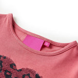 VidaXL Kindershirt mit langen Ärmeln 128 Altrosa
