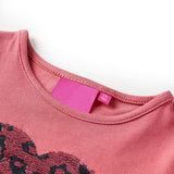 VidaXL Kindershirt mit langen Ärmeln 140 Altrosa