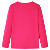VidaXL Kindershirt mit langen Ärmeln 116 leuchtendes Rosa