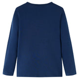 VidaXL Kindershirt mit langen Ärmeln 116 Marineblau