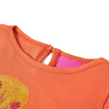 VidaXL Kindershirt mit langen Ärmeln 116 Orange-Braun