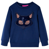 VidaXL Kinderpullover 140 Marineblau