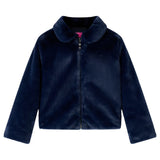 VidaXL Kindermantel 92 Kunstfell in Marineblau