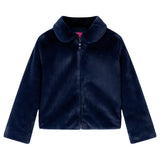 VidaXL Kindermantel 128 Kunstfell Marineblau