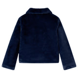 VidaXL Kindermantel 140 Kunstfell Marineblau