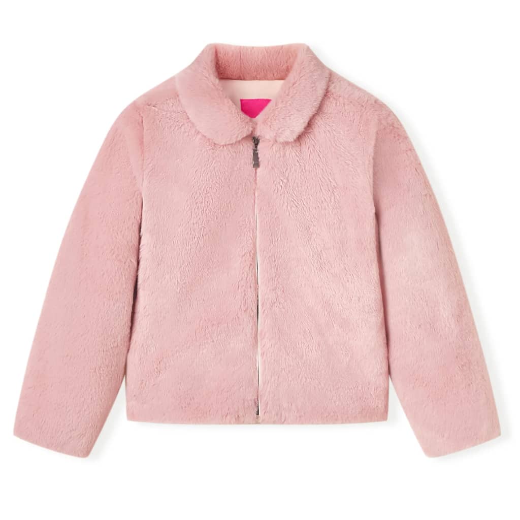 VidaXL Kindermantel 92 Kunstfell Rosa