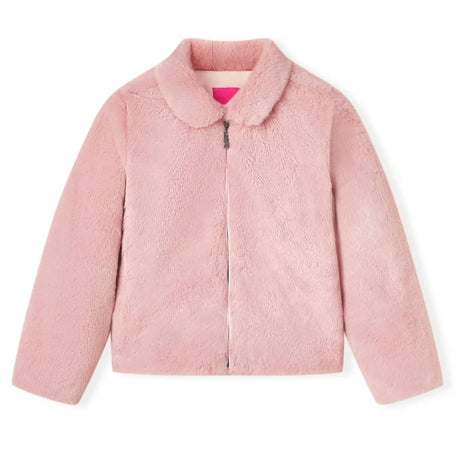 VidaXL Kindermantel 128 Kunstfell Rosa