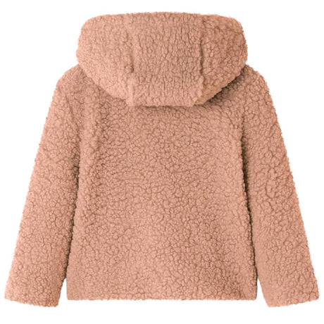 VidaXL Kindermantel mit Kapuze 104 Teddy-Kunstfell hellcognac