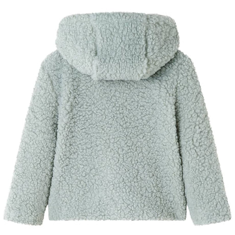 VidaXL Kindermantel mit Kapuze Teddy 92 Kunstfell Mintgrün