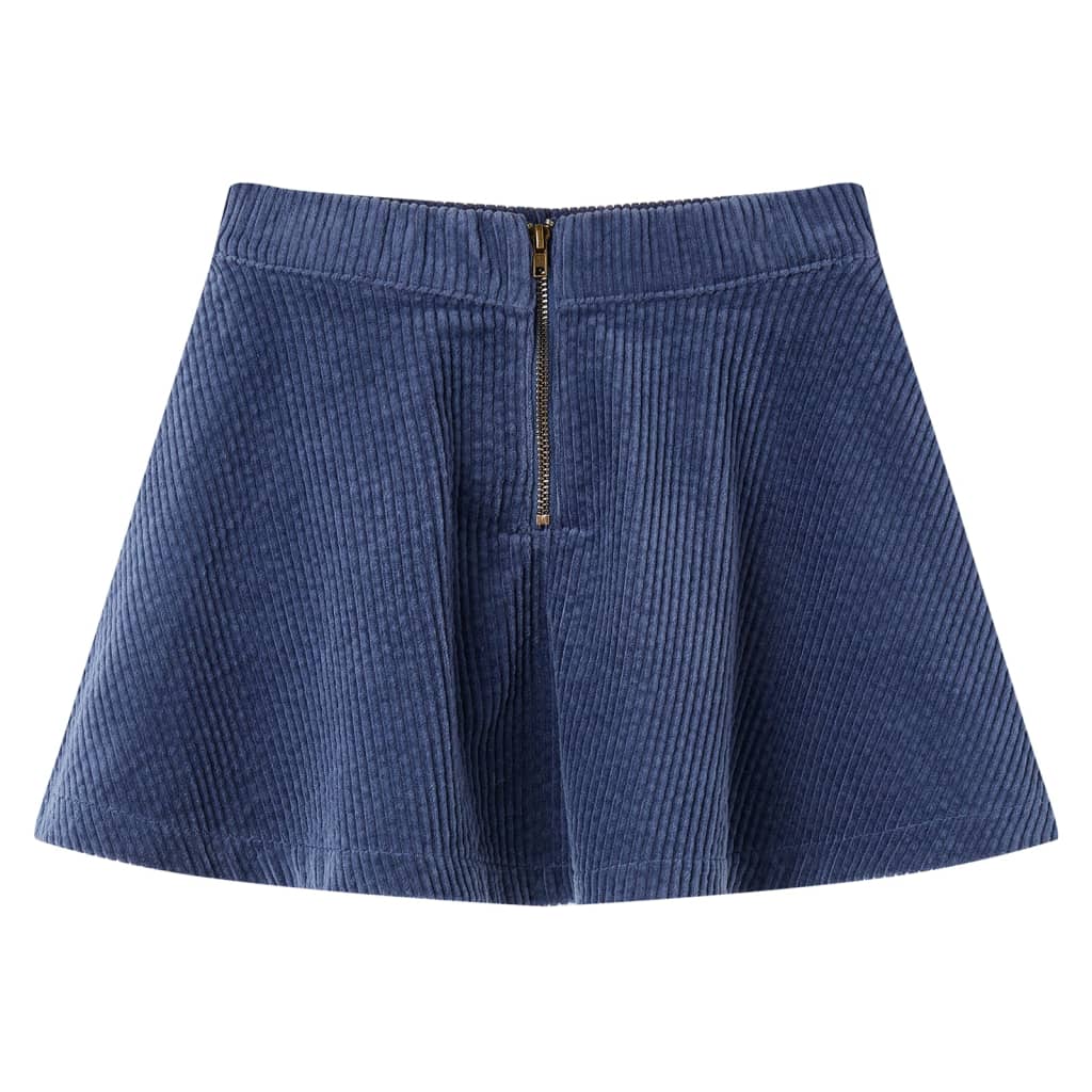 VidaXL Kinderrock mit Taschen Cord 116 Marineblau