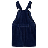VidaXL Kinder-Gartenkleid 92 Cord Marineblau