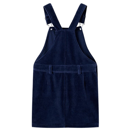 VidaXL Kinder-Gartenkleid 92 Cord Marineblau