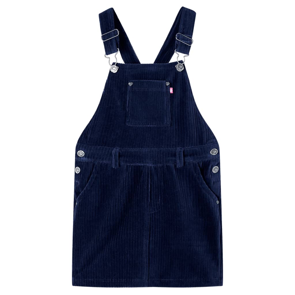 VidaXL Kindergartenkleid 128 Cord Marineblau
