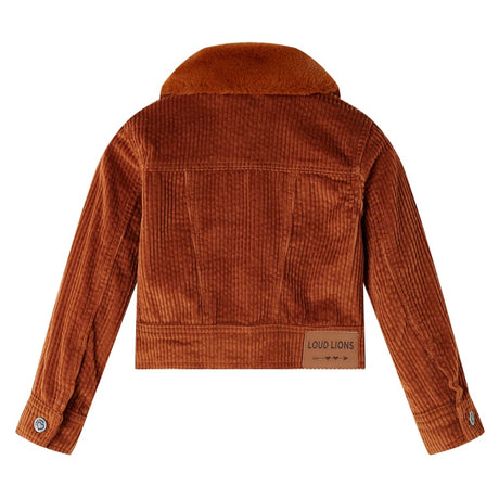 VidaXL Kindermantel 92 Cord cognacfarben
