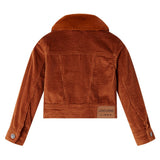 VidaXL Kindermantel 140 Cord cognacfarben