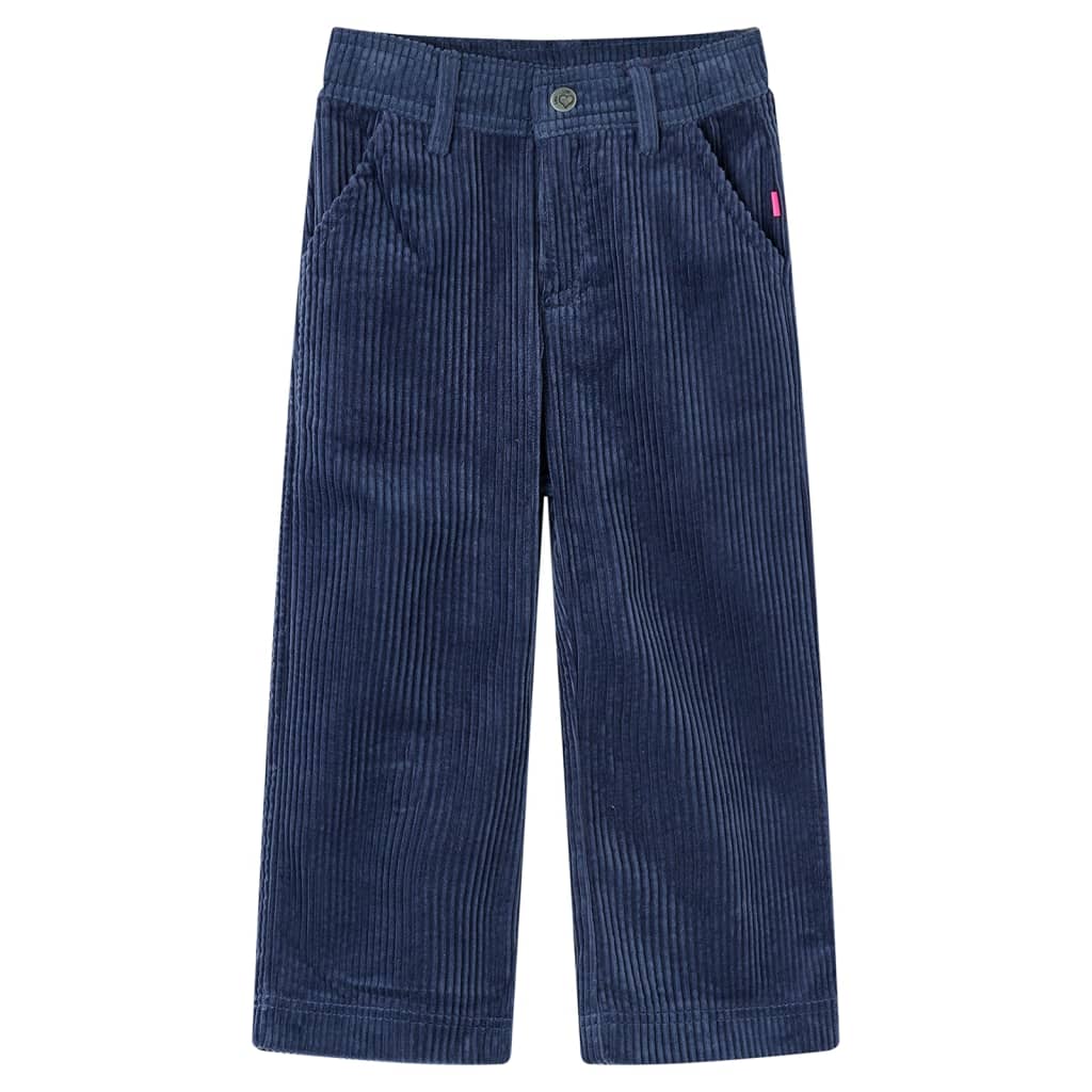 VidaXL Kinderhose 92 Cord Marineblau