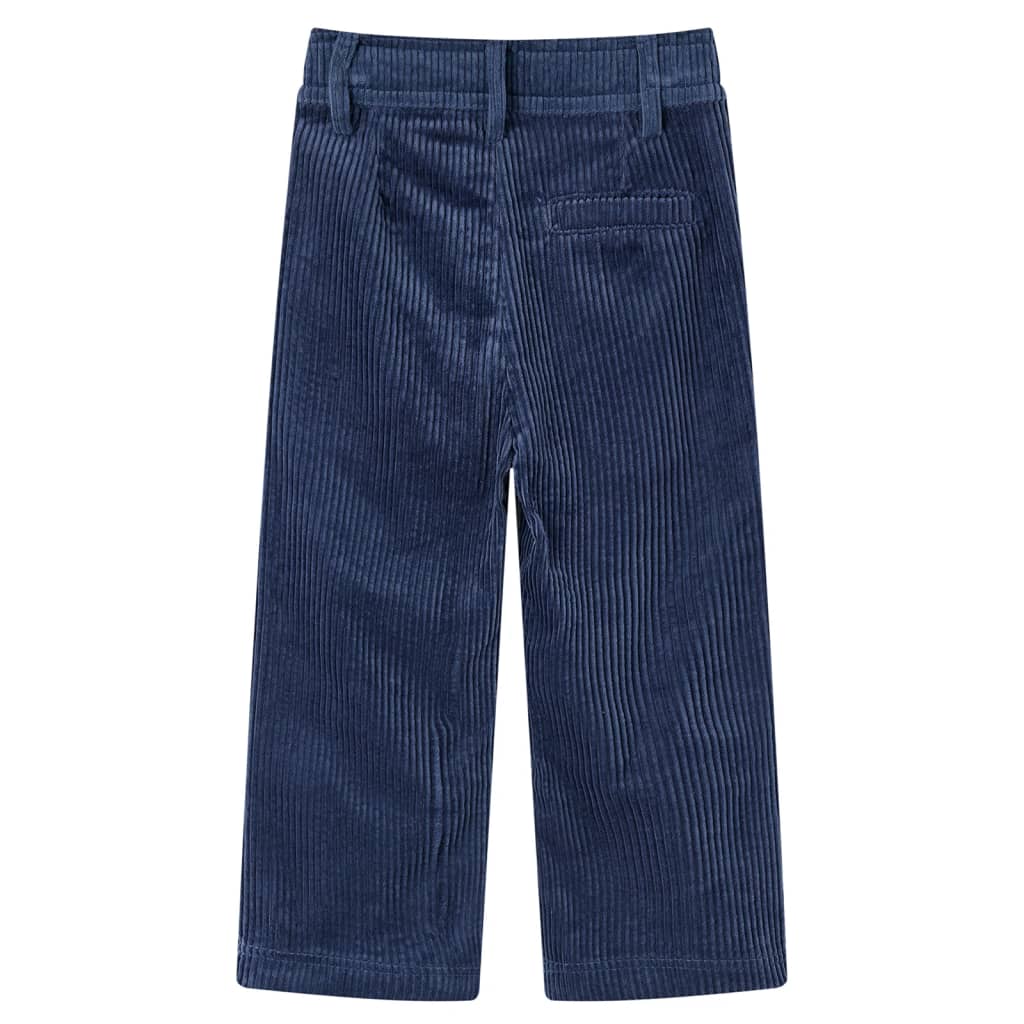 VidaXL Kinderhose 128 Cord Marineblau
