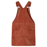VidaXL Kinder-Gartenkleid 92 Cord cognacfarben