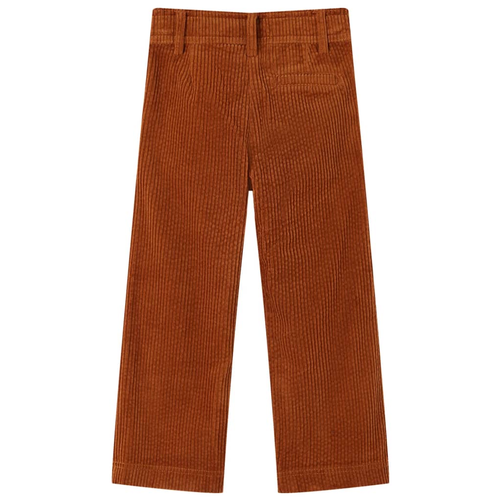 VidaXL Kinderhose 92 Cord Cognac