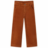 VidaXL Kinderhose 104 Cord cognacfarben