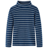 VidaXL Kindershirt mit langen Ärmeln 92 Marineblau