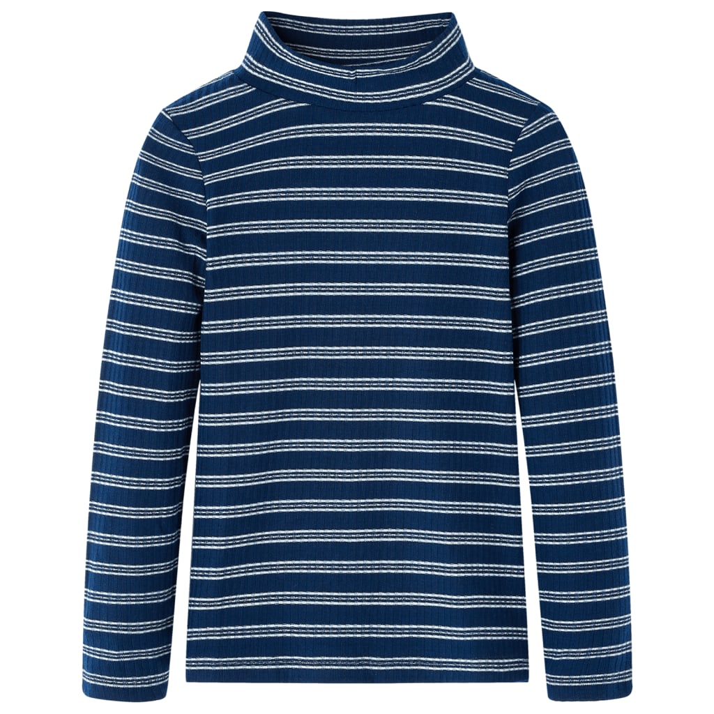 VidaXL Kindershirt mit langen Ärmeln 104 Marineblau