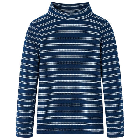 VidaXL Kinderhemd mit langen Ärmeln 140 Marineblau