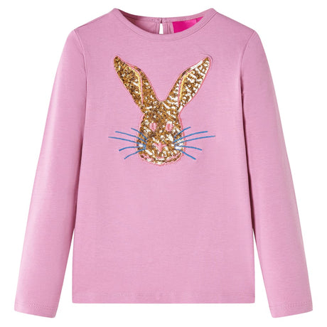 VidaXL Kindershirt mit langen Ärmeln 116 rosa braun