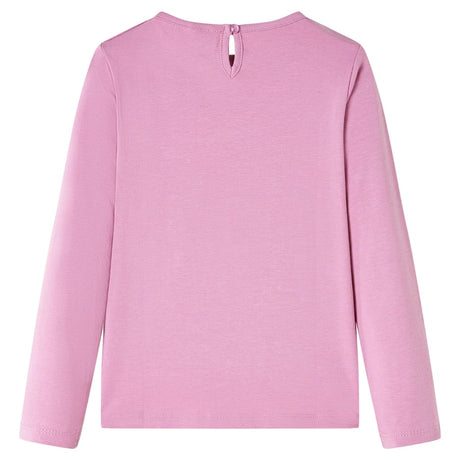 VidaXL Kindershirt mit langen Ärmeln 116 rosa braun
