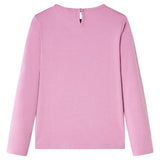 VidaXL Kindershirt mit langen Ärmeln 140 rosa braun