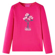 VidaXL Kindershirt mit langen Ärmeln 104 leuchtendes Rosa