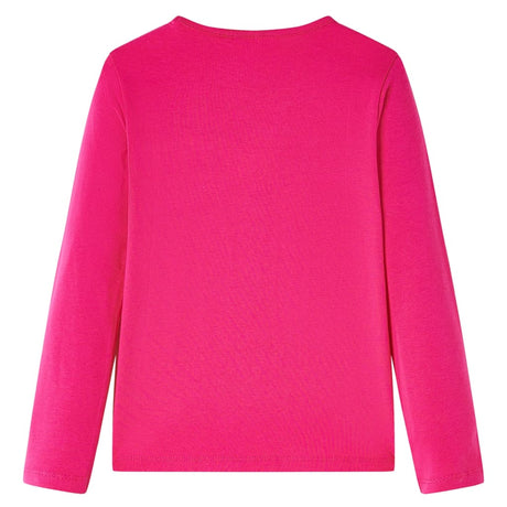 VidaXL Kindershirt mit langen Ärmeln 104 leuchtendes Rosa
