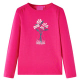 VidaXL Kindershirt mit langen Ärmeln 140 leuchtendes Rosa