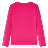 VidaXL Kindershirt mit langen Ärmeln 140 leuchtendes Rosa
