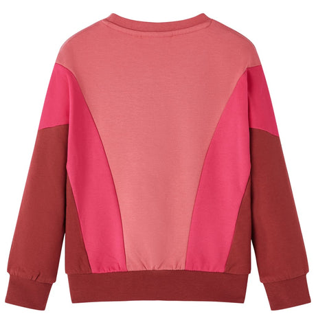 VidaXL Kinderpullover Farbblock 92 Pink und Henna
