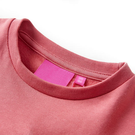 VidaXL Kinderpullover Farbblock 104 Rosa und Henna