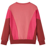 VidaXL Kinderpullover Farbblock 128 Pink und Henna