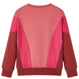 VidaXL Kinderpullover Farbblock 140 Rosa und Henna